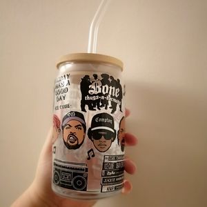 90's rap icon Libbey can glass